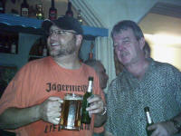 The drunkards - Ray and Michael at Maria's Taverna Minden Germany