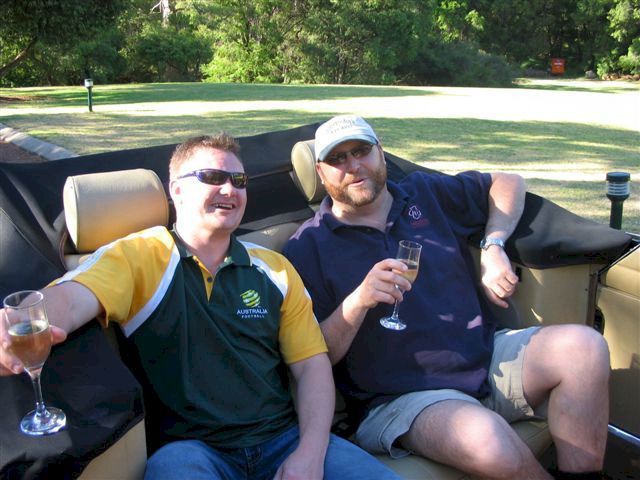 Australia wineries tour in convertible limousine. (convertable)