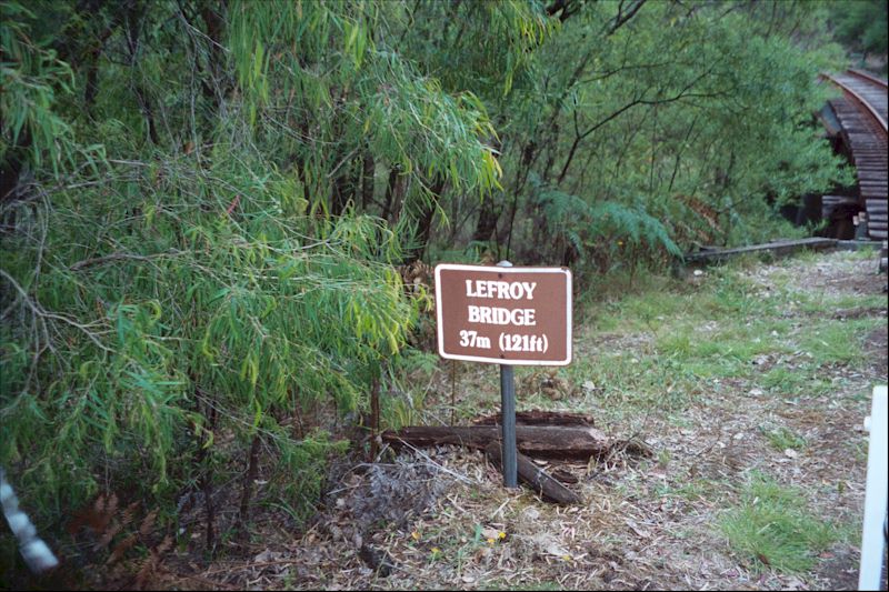 Photo of Lefroy Bridge in Pemberton Forest in Western Australia.