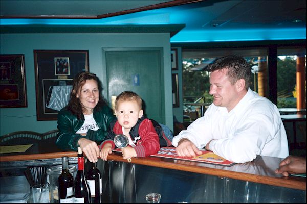 The Leaning Family in The Gloucester Motel - Linda Zak Ian picture.