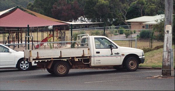 Ultility vehicle parked on Main Street in Pemberton Western Australia - pics