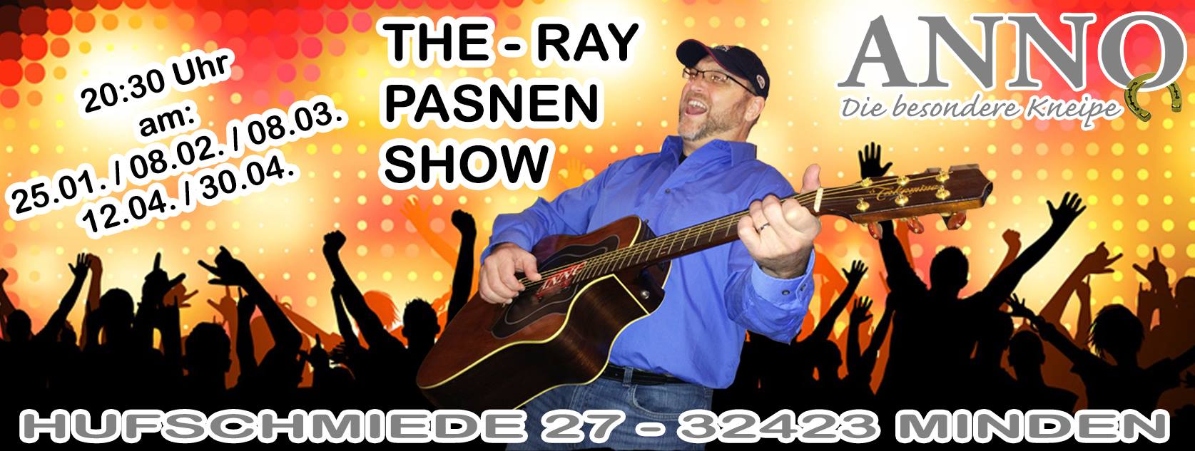 Ray Pasnen live at Anno Jan 25 - Feb 08 - Mar 08 - Apr 12 - Apr 30 - 2014