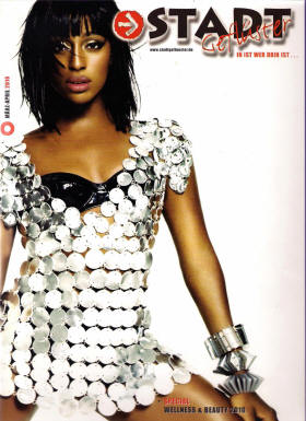 Alexandra Burke - front cover Stadt Gefluester, Minden, Germany