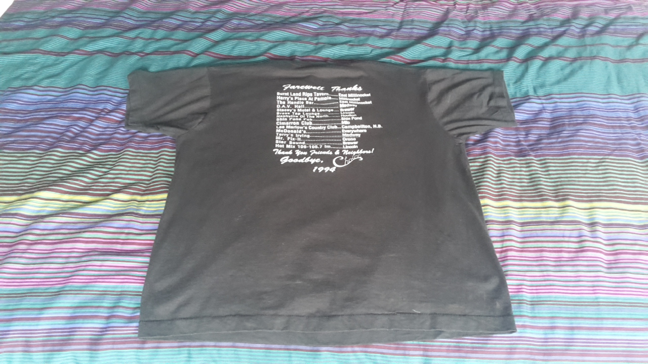 Back of a Choice Farewell T-Shirt - 1994.