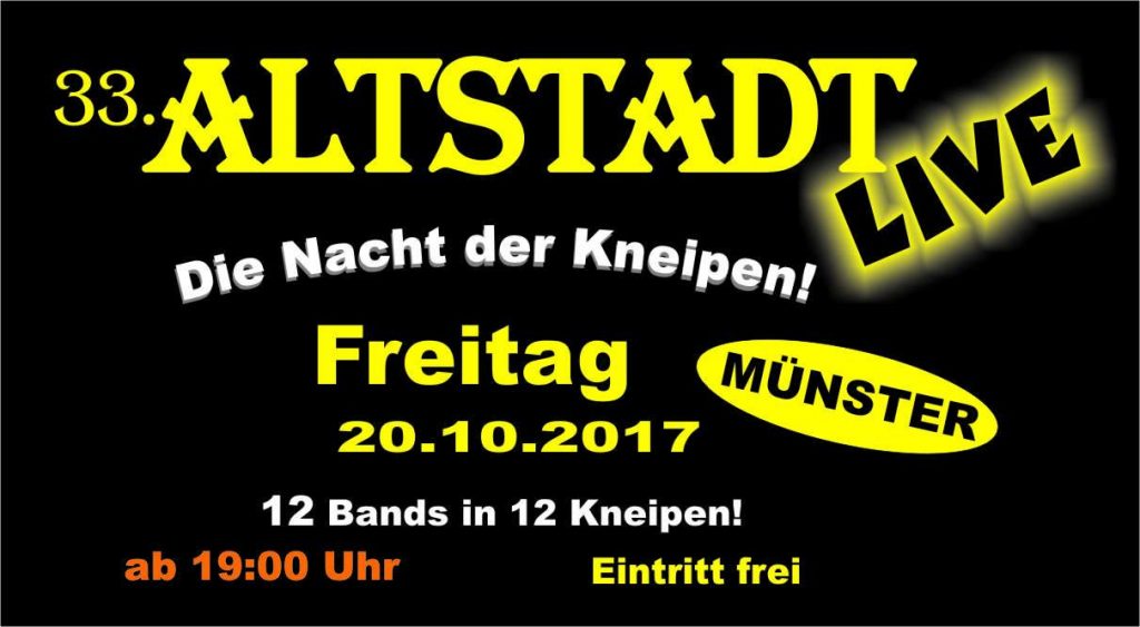 33.Altstadt Live - Himmel Hölle Bar Münster präsentiert Ray Pasnen Live