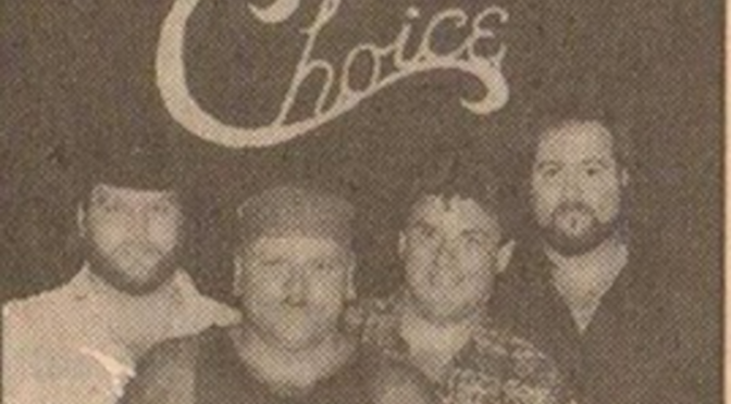 Choice promo pic from a Stacey's Newspaper ad.